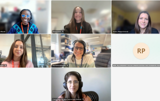 Screenshot from Nov 2025 PPIE Champions meeting, with 7 individuals.